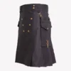 Black Deluxe Utility Kilt