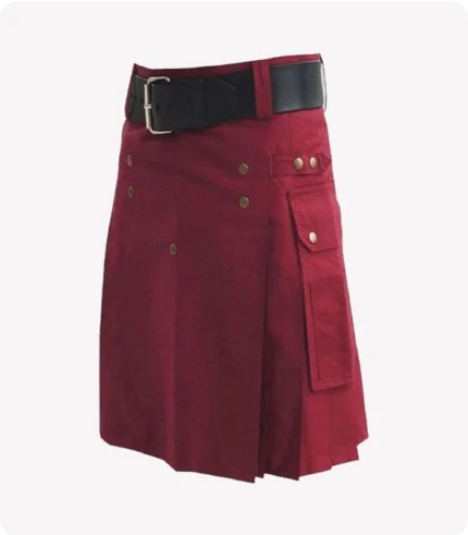 Classic Burgundy Utility Kilt