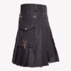 Black Deluxe Utility Kilt - Image 4