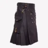Black Deluxe Utility Kilt - Image 3