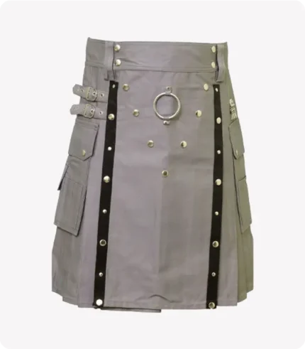 Modern Grey Utility Kilt