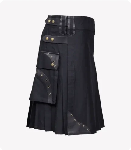 Box Pleated Hybrid Cargo Kilt