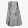 Men Fashion Grey Utility Kilt