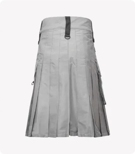 Men Fashion Grey Utility Kilt