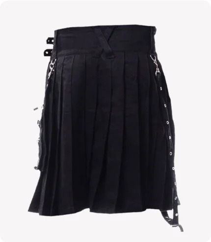 Modern Black Punk Kilt