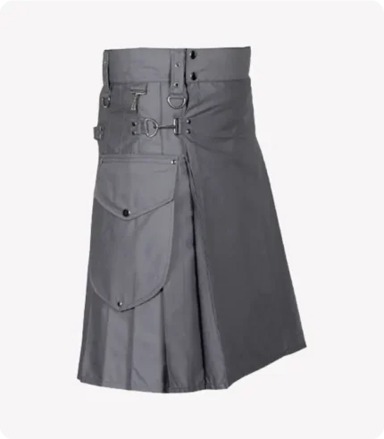 Modern Utility Kilt With Cargo Pockets