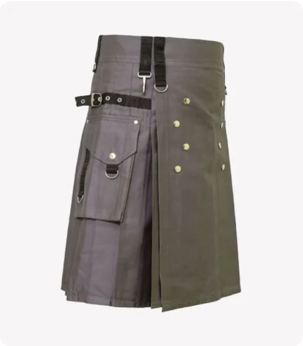 Scottish Active Men Grey Utility Sports Kilt