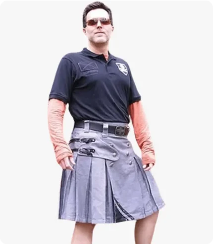 Winter Grey Sweat Modern Kilt